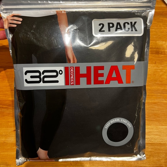 NEW 32 Degrees Cozy Heat Extra Warm Leggings, 2-PACK, Size XL, Black - Picture 4 of 4